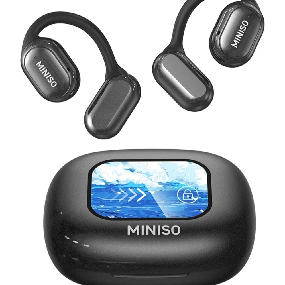 MINISO Black Wireless AI Translation Earbuds